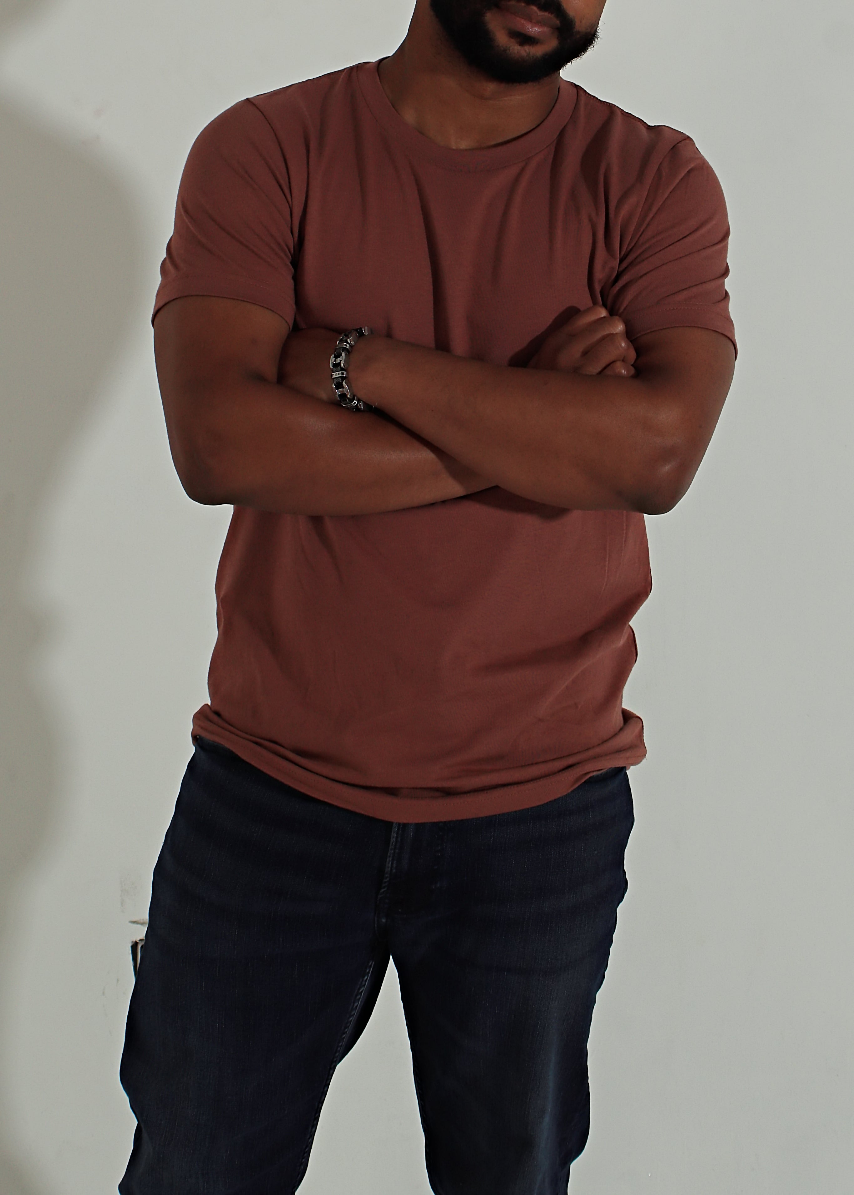 100% Cotton Crewneck - Sumac